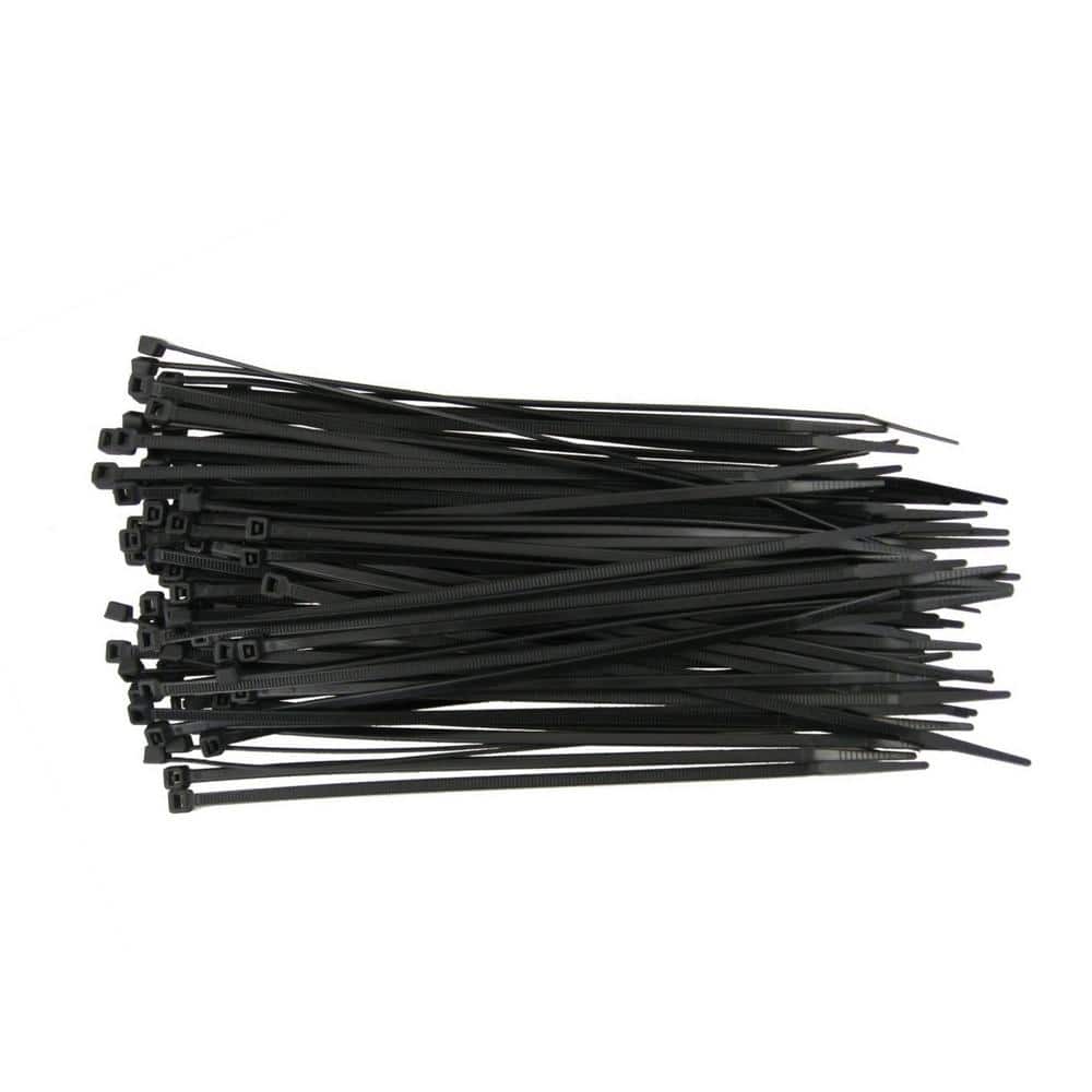 Cable Zip Ties Self-Locking Nylon Heavy Duty 4 6 8 10 Inch  Set of 600 Black NEW 