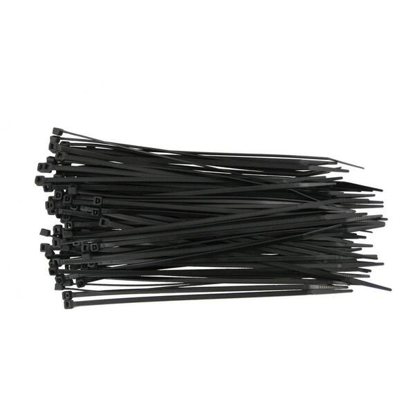 100 x Silver Nylon Cable Ties 300 x 4.8mm / Extra Strong Zip Tie Wraps