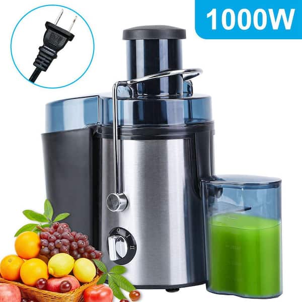 2-Speed Centrifugal Juicer: 1000W, 17 oz. Cup, 54 oz .Pulp Collector and 3.6 in. Chute