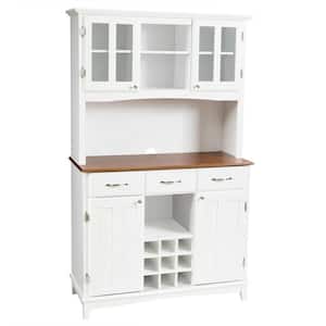 White Buffet with Butch and Wine Rack