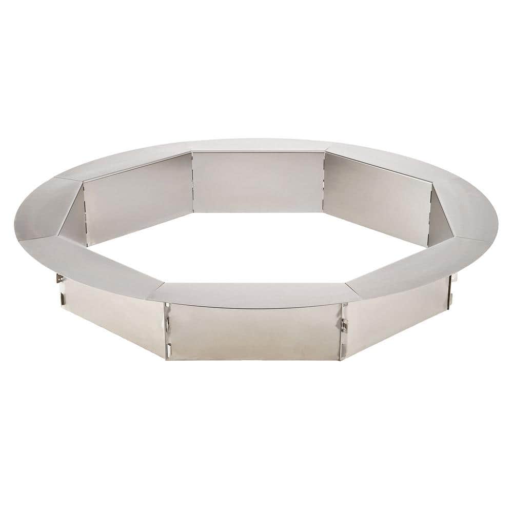 Pavestone 31 In Octagonal Stainless, 36 Inch Stainless Steel Fire Pit Ring