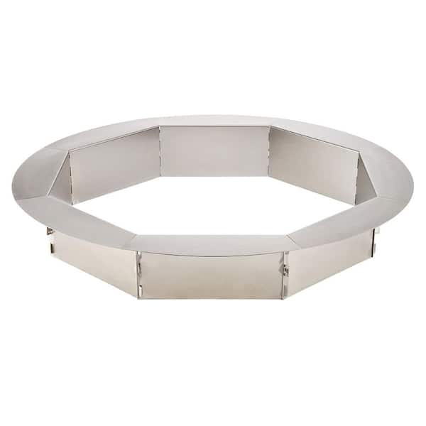 31 in. Octagonal Stainless Steel Fire Pit Insert