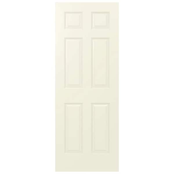 JELD-WEN 30 in. x 80 in. Colonist Vanilla Painted Smooth Solid Core Molded Composite MDF Interior Door Slab