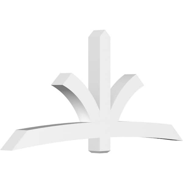 Ekena Millwork Davenport 96 in. W x 44 in. H x 6 in. D Signature Polyurethane Bracket