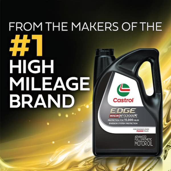 CASTROL EDGE High Mileage 5W-30 Advanced Full Synthetic Motor Oil