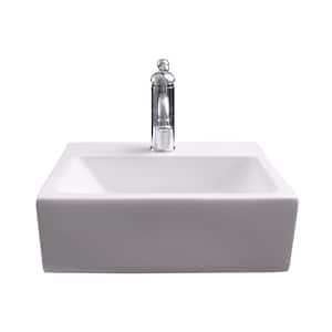 Linden Wall-Mount Sink in White