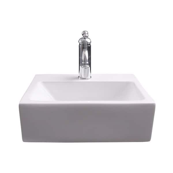 Barclay Products Linden Wall-Mount Sink in White
