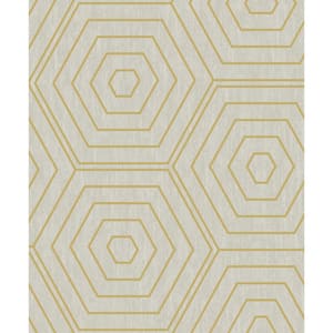 Aztec Hexagons Paper Strippable Roll (Covers 54 sq. ft.)