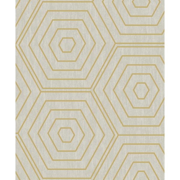 SK Filson Aztec Hexagons Paper Strippable Roll (Covers 54 sq. ft.)