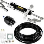 Hydraulic Steering Kit 300HP Hydraulic Steering Compact Cylinder Hydraulic Outboard Steering Kit with Helm Pump