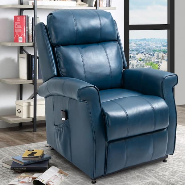 Easy Comfort Superior 3 Position Heavy Duty Big Lift Chair 500 lb Capacity  Chaise Lounge Recliner - Ocean Bl