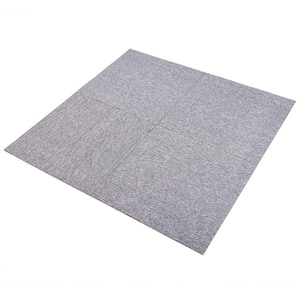 Colight Gray 19.7 in. x 19.7 in.   Commercial/Residential Grip Strip  Carpet Tile (10 Tiles/Case) (26.8 sq. ft.)