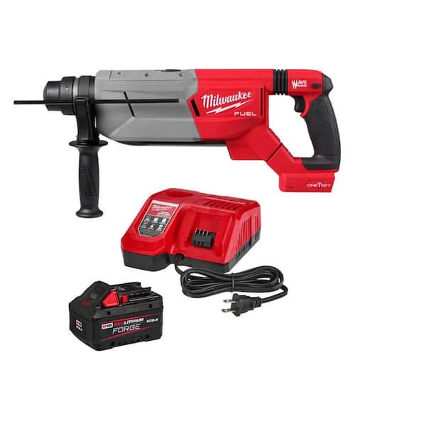 M18 FUEL ONE-KEY 18V Lith-Ion Cordless 1-1/4 in. SDS-Plus D-Handle Rotary Hammer w/ FORGE 8. 0Ah Battery & Charger