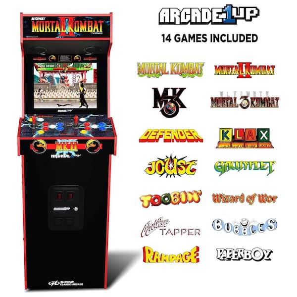 ARCADE1UP Mortal Kombat 2 Deluxe Arcade Machine Gaming Cabinet