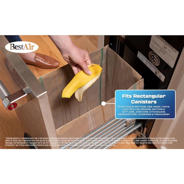 BestAir Heavy Duty Paper Trash Compactor Bags, Pre-Cuffed (10 Gal