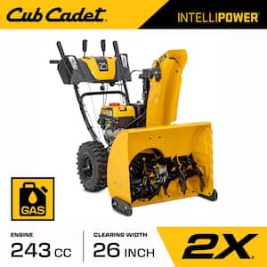 2X 26 in. 243cc IntelliPower Two-Stage Electric Start Gas Snow Blower with Power Steering and Steel Chute