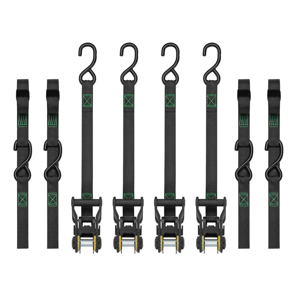 Tactical 14 ft. 500 lbs. Working Load Limit Ratchet Tie Down Strap (4-Pack) price history on PriceWatchPro