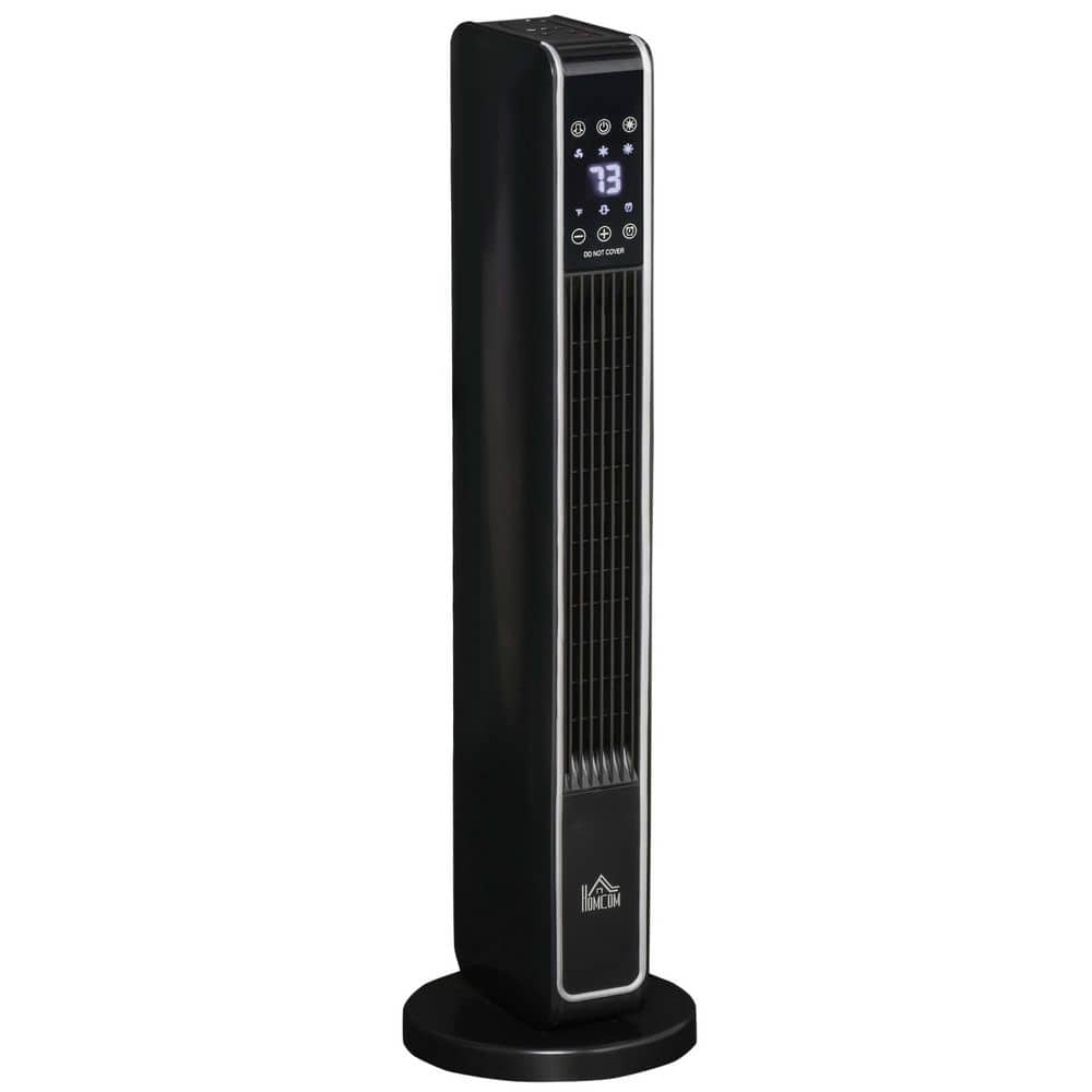 29 in. Black 1500-Watt Electric Ceramic Oscillating Space Heater with Digital Display and Remote Control price history on PriceWatchPro