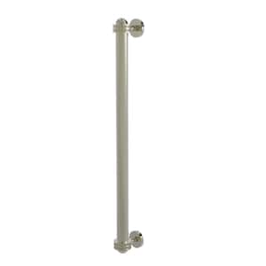 18 in. Center-to-Center Refrigerator Pull with Dotted Aents in Polished Nickel