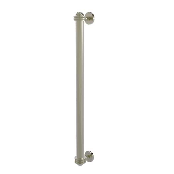 Allied Brass 18 in. Center-to-Center Refrigerator Pull with Dotted Aents in Polished Nickel