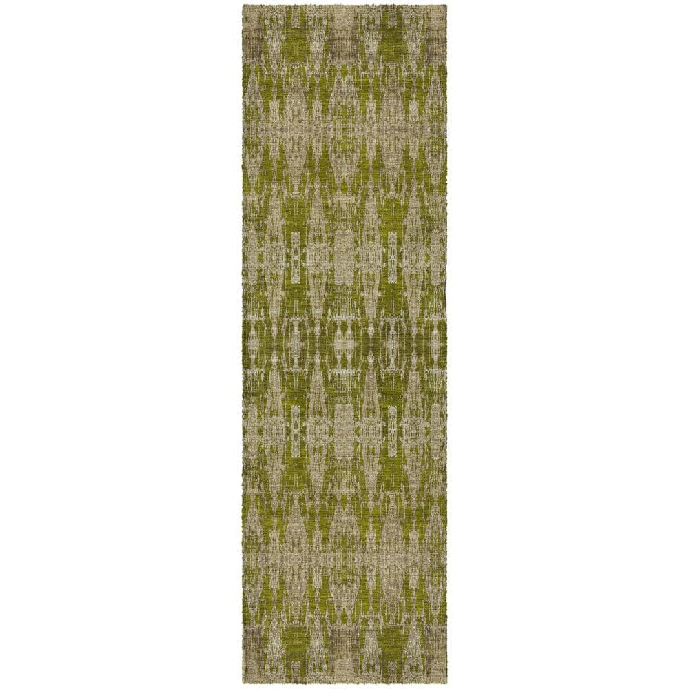Dream Shag Premium Machine Washable Abstract ADS580 Olive 2 ft. x 7 ft. Runner Rug price history on PriceWatchPro