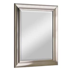 35 in. W x 29 in. H Brushed Nickel Framed Wall Mirror