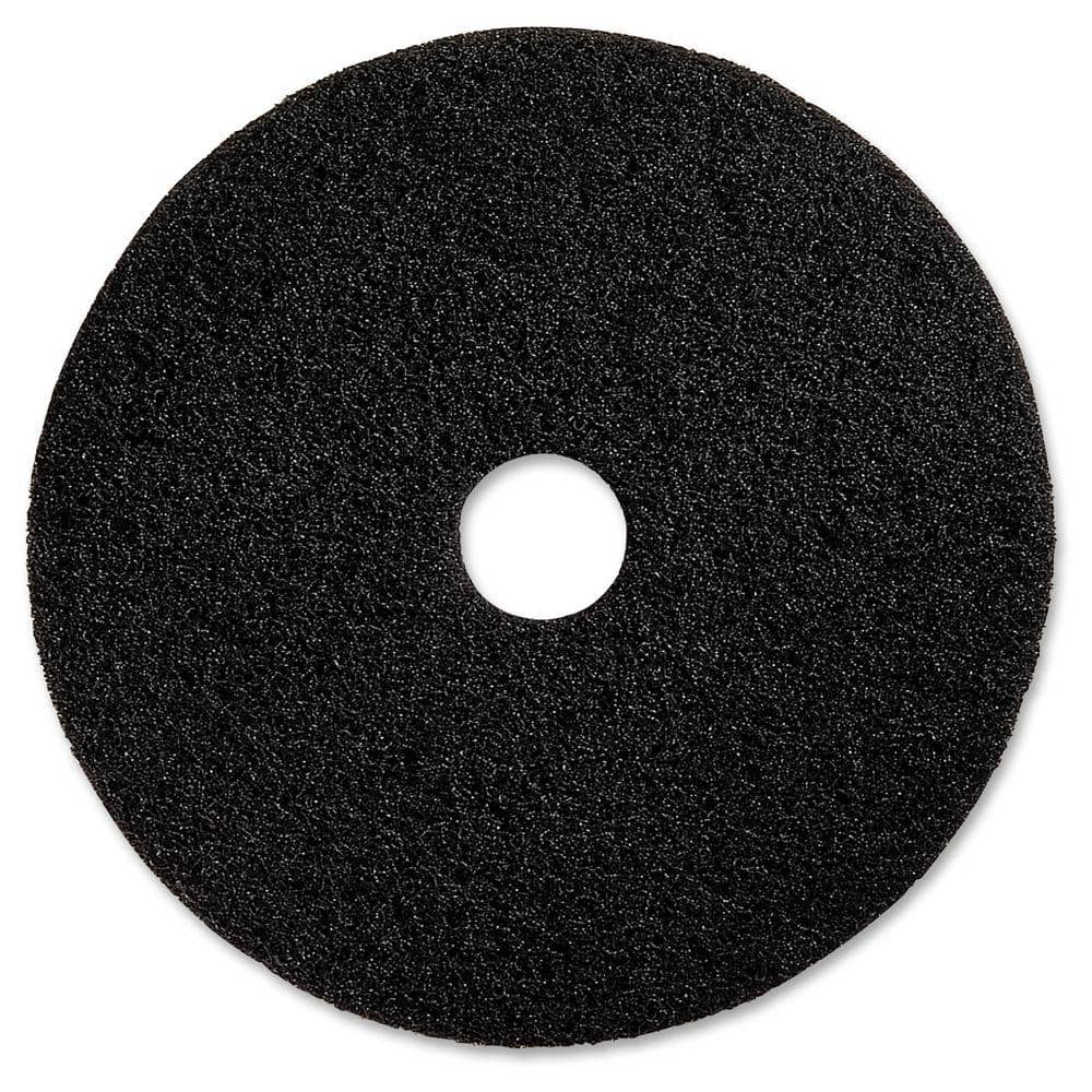 Genuine Joe 13 in. Black Floor Stripping Pad (5/Carton)