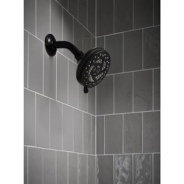 Propel 5-Spray 4.5 in. Single Wall Mount Low Flow Fixed Adjustable Shower Head in Mediterranean Bronze Propel 5-Spray 4.5 in. Single Wall Mount Low Flow Fixed Adjustable Shower Head in Mediterranean Bronze