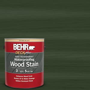 1 gal. #ST-120 Ponderosa Green Semi-Transparent Waterproofing Exterior Wood Stain