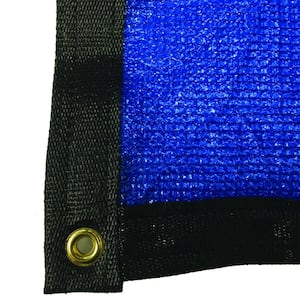 7.8 ft. x 12 ft. Blue 88% Shade Protection Knitted Privacy Cloth