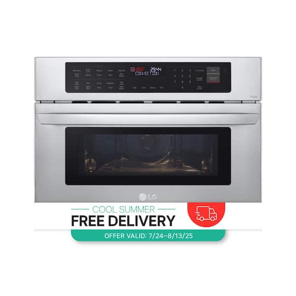 30 in. Width 1.7 cu. Ft. Smart Stainless Steel Built-In Microwave and Speed Oven with Convection and Air Fry