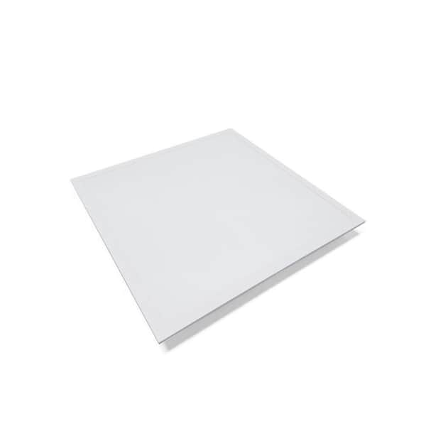 24 in White Adjustable Wattage, Adjustable Color Integrated LED Backlit Flat Panel (Pack of 4)