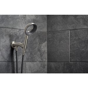 Statement VES Wall-Mount Handshower Holder and Supply Elbow in Vibrant Brushed Nickel