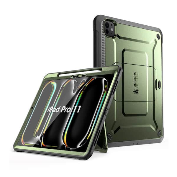 SUPCASE iPad Pro 11 Inch (2024) Unicorn Beetle Pro Rugged Case-Dark Green