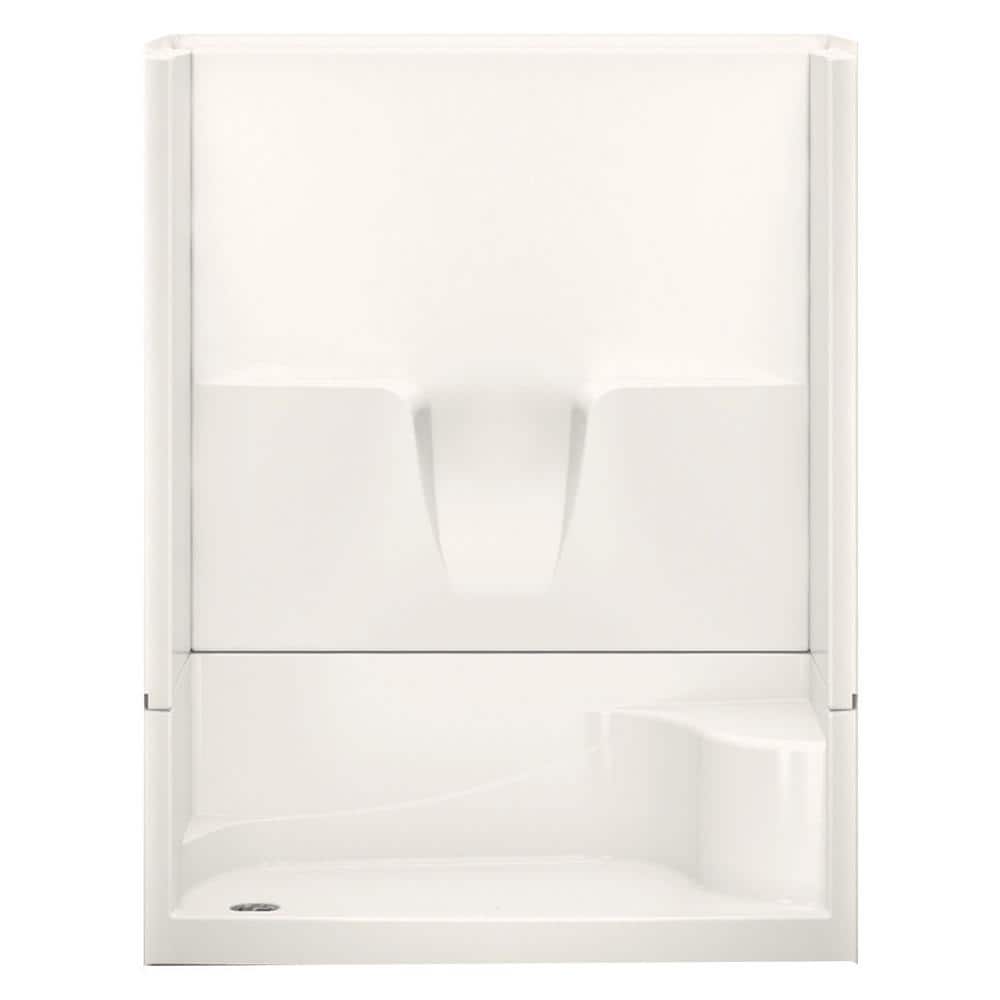 Remodeline 60 in. x 34 in. x 76 in. 4-Piece Shower Stall with Seat and Left