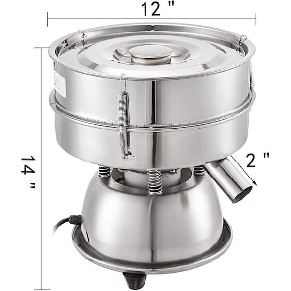  Electric Flour Sifter, Automatic Flour Vibrating Sieve Machine,  Stainless Steel Sifter Shaker, For Commercial Kitchen Baking Particles  (Size : 10cm): Home & Kitchen