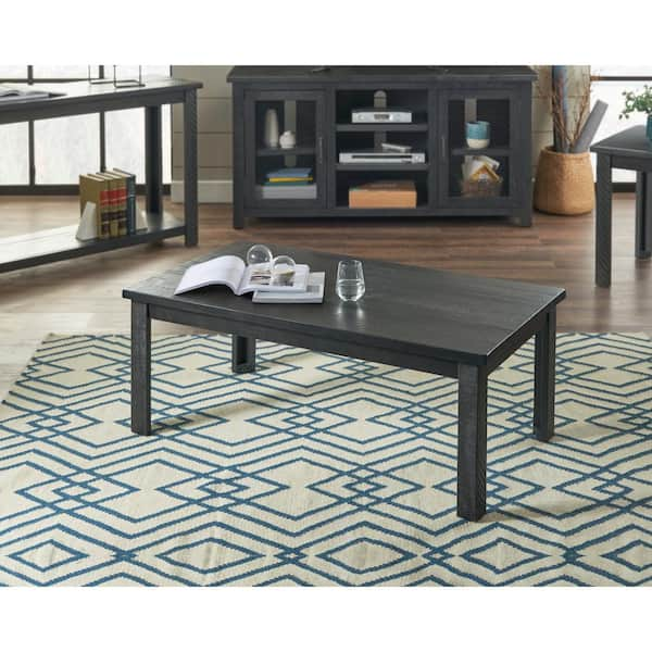 Martin Svensson Home Ventura 48 In Gray Large Rectangle Wood Coffee Table 890729 The Home Depot