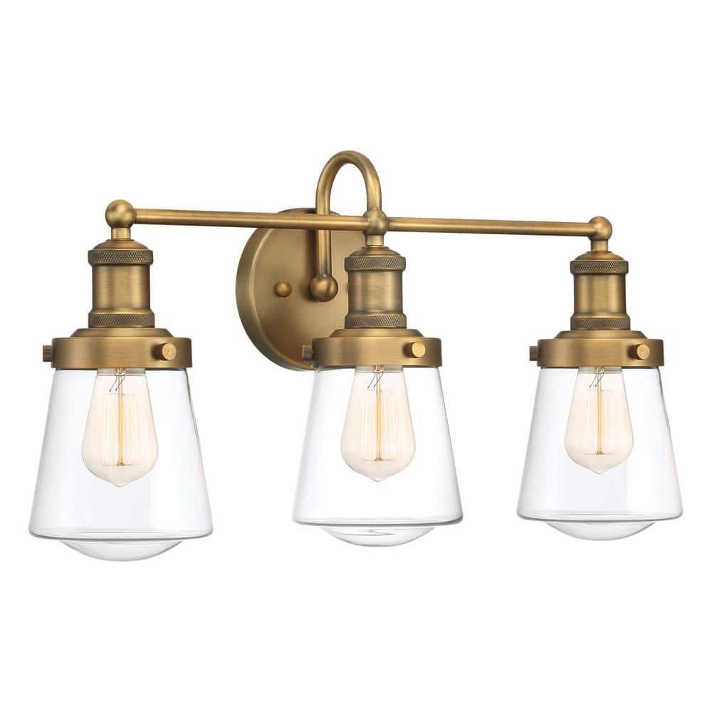 Taylor 22.63" Old Satin Brass Dimmable Bathroom Vanity Light