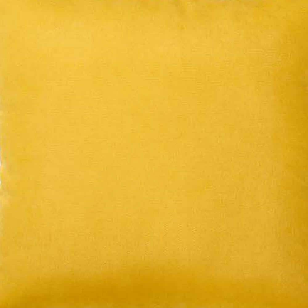 Yellow Brushed Polyester Decorative Throw Pillow Covers Set