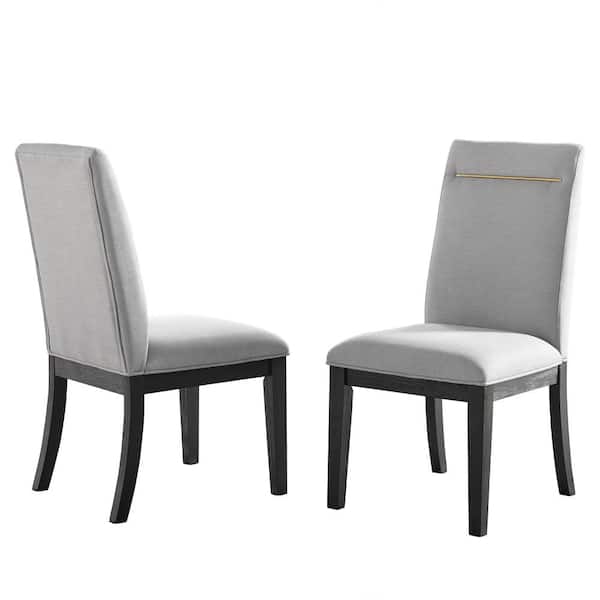 Steve Silver Yves Grey Dining Side Chair (Set of 2)