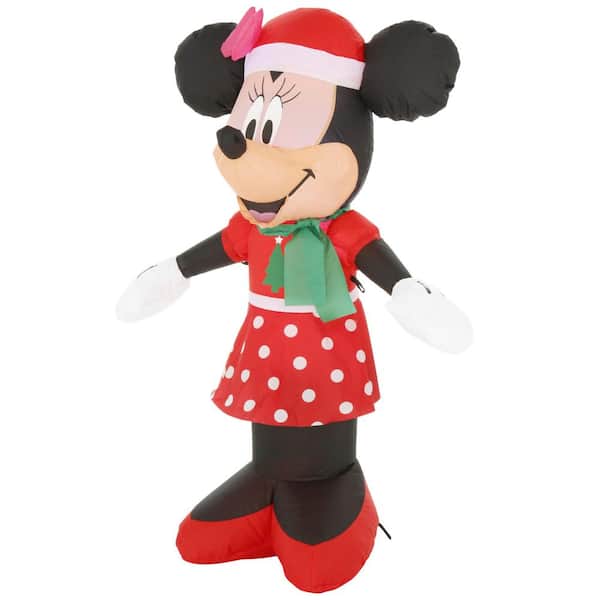 Have a question about Disney 3.5 ft. Pre-lit Inflatable Airblown Minnie  Mouse in Christmas Dress? - Pg 1 - The Home Depot
