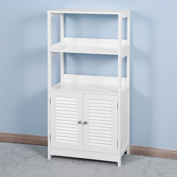 VASAGLE Tall Corner Cabinet, Bathroom Storage Cabinet with 2 Doors