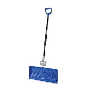 24 in. Poly Blade 2-in-1 Snow Pusher and Ice Chopper