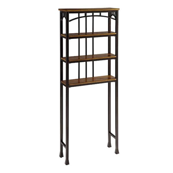 Home Styles 64.25 in. W Wood and Metal Over The Commode Stand