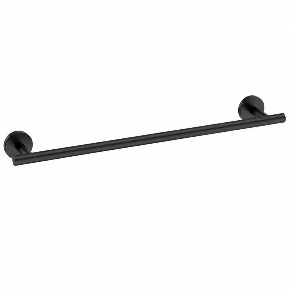Matte Black 26 in Wall-Mounted Stainless Steel Towel Bar for Bathroom, 2-Piece Assembly price history on PriceWatchPro