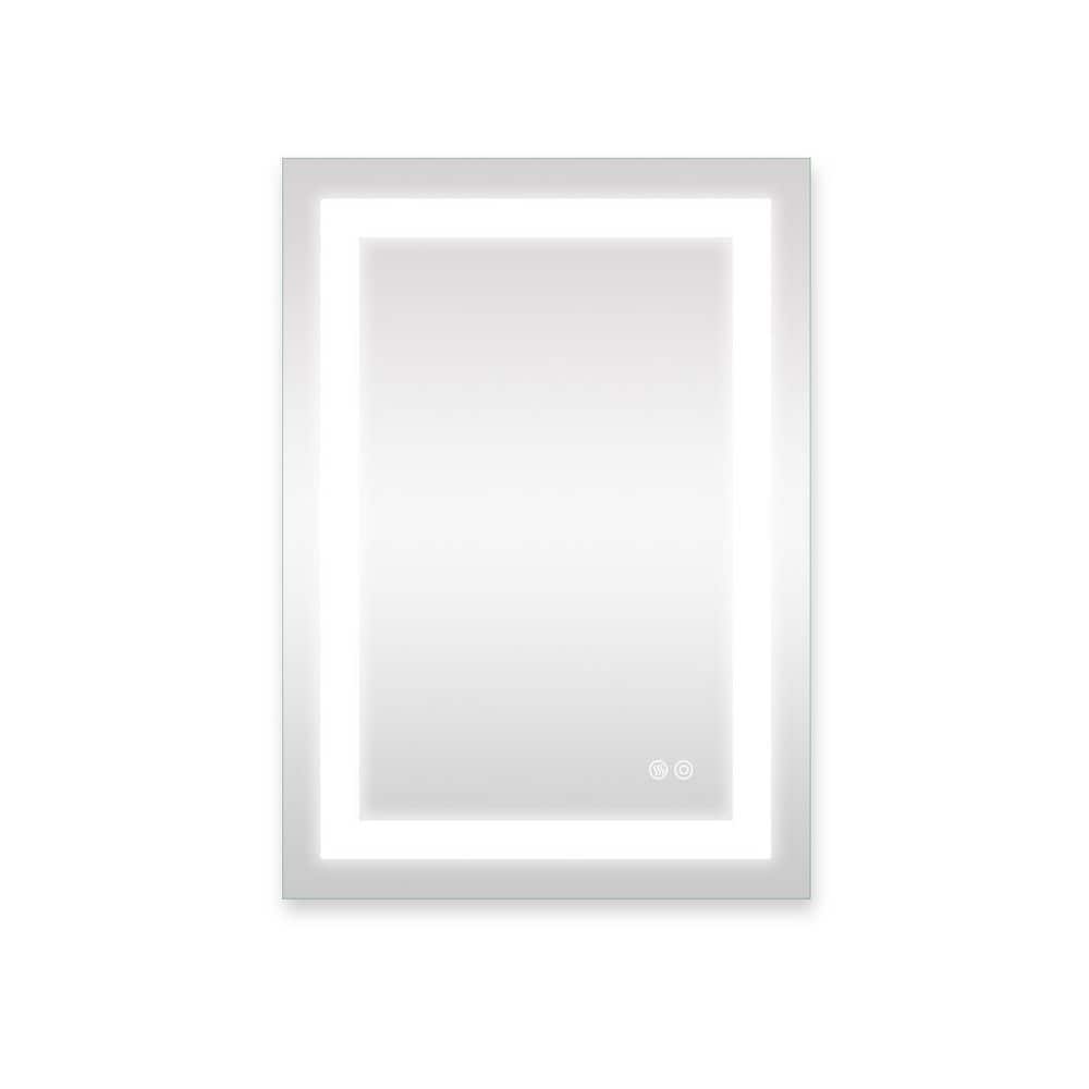 20 in. W x 28 in. H LED Anti-Fog Rectangular Frameless Wall Mounted Lighted