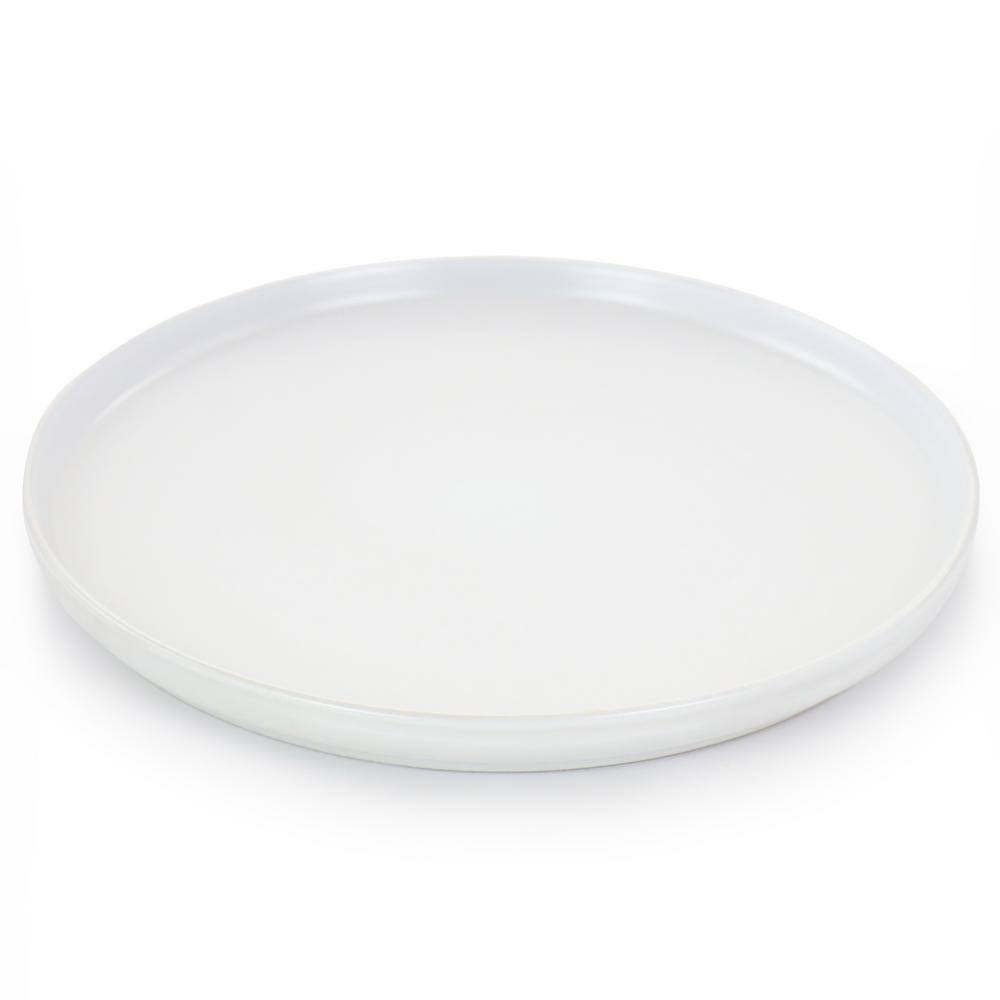 White Ceramic 16-Piece Round Dinnerware Set for 4