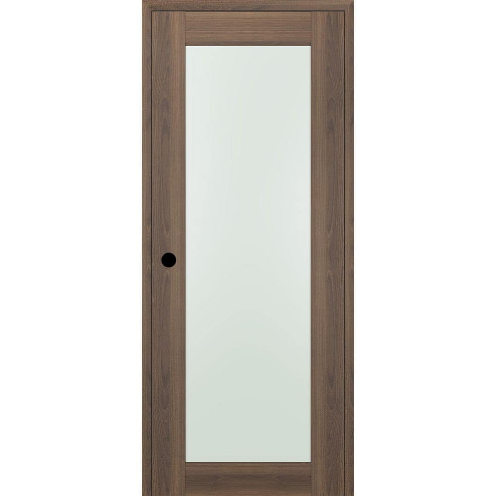 Avon 207 N DIY-Friendly 30 in. х 84 in. Right-Hand Frosted Glass Pecan Nutwood Composite Single Prehung Interior Door price history on PriceWatchPro