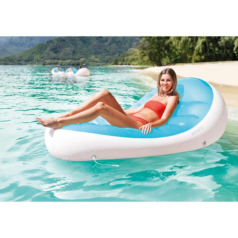 Intex Floating Mesh Lounge Inflatable Float Lounger Swimming Pond Lounge Bed 