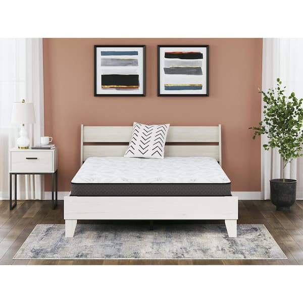 Signature DESIGN BY ASHLEY 8 in. Bonnell Hybrid California King Firm Innerspring 8 in. Bed-in-a-Box Mattress